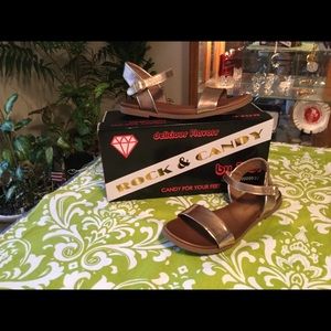 Rock & Candy Rose Bronze Tone Sandals